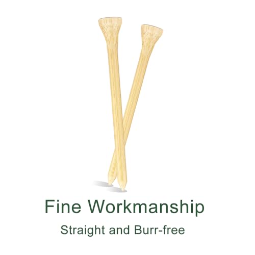 Biodegradable Bamboo Golf Tees - 3 1/4 Inch, 150 Pack
