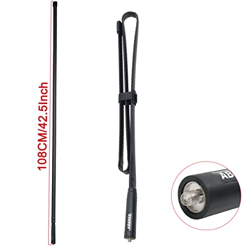 ABBREE 42.5-Inch GMRS Radio Antenna SMA Female Tactical 462-467MHz