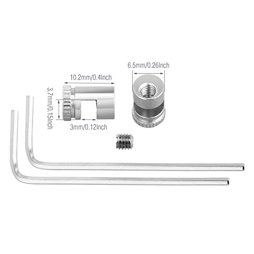 A.I.FORCE 2 Packs Thumb Stud for Buck 110 Folding Knife, Universal Replacement Thumb Button for Folding Hunting Knives Blade Thickness 2.5mm to 3mm, with Hex Wrench (Sliver)