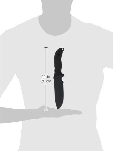 Schrade Delta Class Bedrock Sheepsfoot Fixed Blade Knife, 10.4in Blade, TPE Handle – Outdoor Survival, Camping, Bushcraft (Modern Variants)