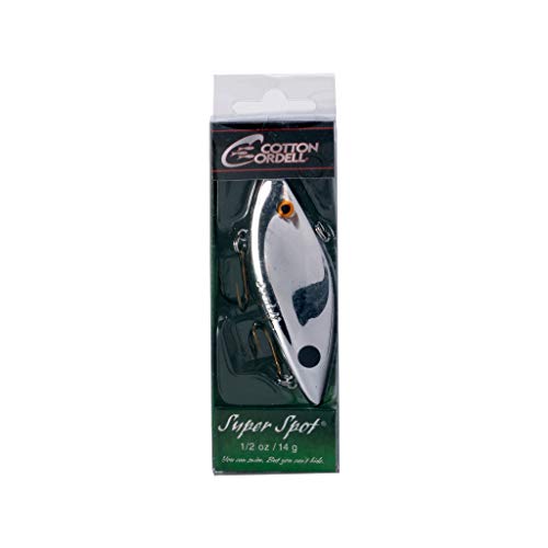 Cotton Cordell Super Spot Lipless Crankbait 1/2 oz Chrome Black Back Fishing Lure