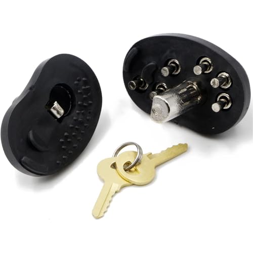 Keyed Alike Trigger Lock - Adjustable Gun Safety Lock with 2 Keys - Coal