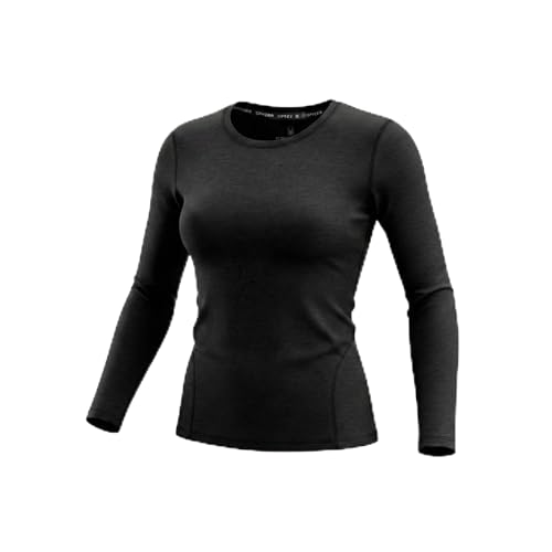 Women's Micro French Terry Long Sleeve Thermal Top - Large/Black