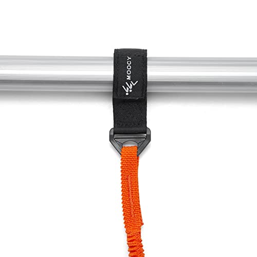 Kayak Paddle Tether & Fishing Leash with Carabiner - Orange 1 Pack