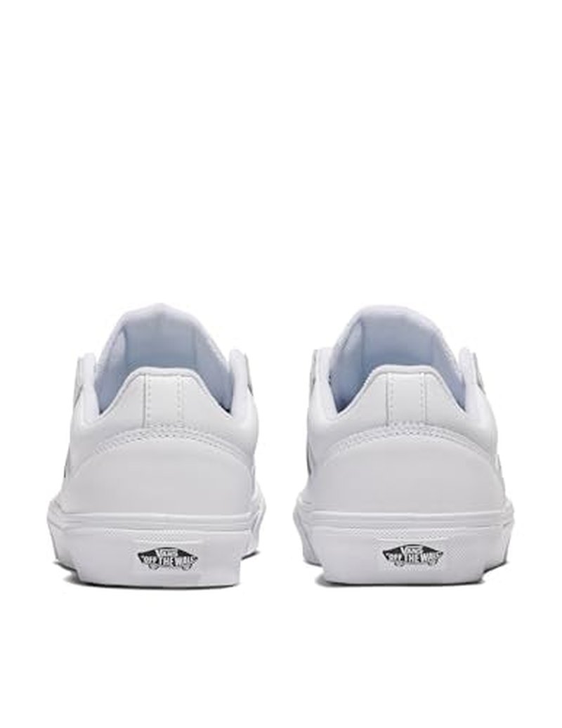 Vans Men's Seldan Shoe | Retro Tennis Inspired Sneakers for Fashion, Work & Everyday Wear, Tumble White/White, 16