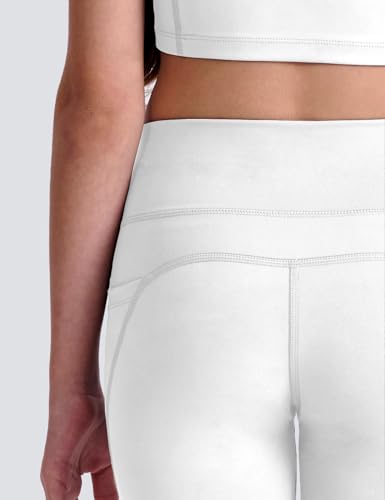 High Waisted Girls Athletic Leggings with Pockets - Kids