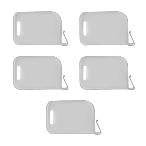 Card Storage Box Divider - 5Pcs Adjustable Baffle Clips - Gray