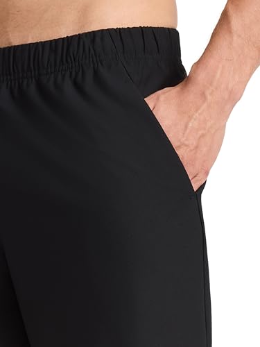 Men's 8-Inch Lightweight Polyester Shorts - Small / Black