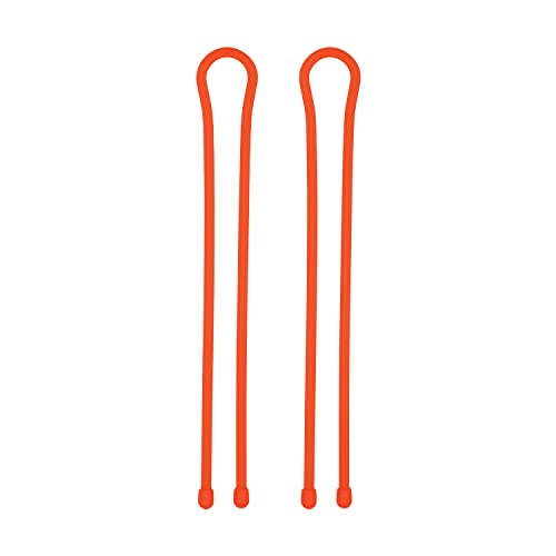 Reusable Rubber Twist Ties 24" - Bright Orange, New Packaging - 2-Pack
