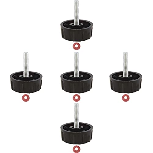 Universal Fishing Reel Handle Screw Caps - Durable Replacement Parts, 5 Pack