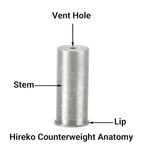 Golf Club Counterweights for Steel Shafts - 16 Grams (0.550" Stem)