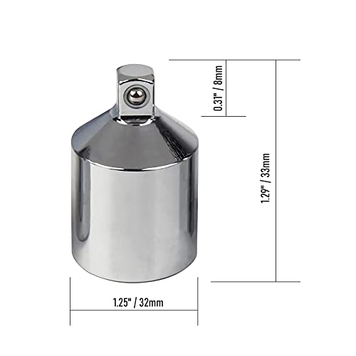 Socket Adapter 1/2" Drive (F) to 1/4"(M), CR-V, Female to Male