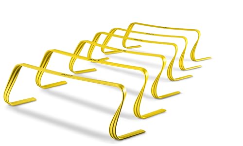 6-Pack 6-Inch Ultra Durable Agility Hurdles for Speed Training