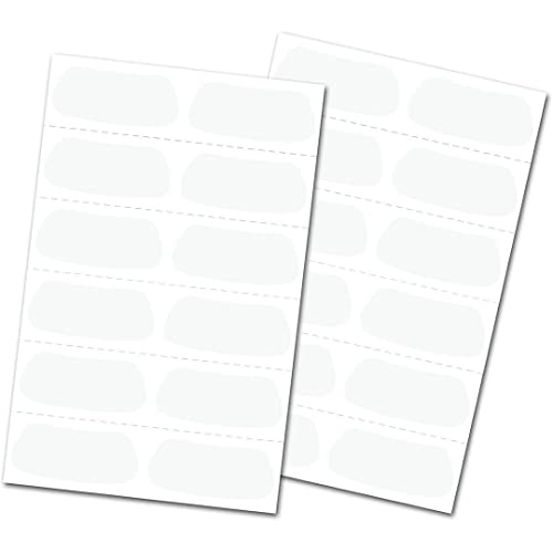 Eye Black Adhesive Stickers - 12 Pairs, White - All Sports