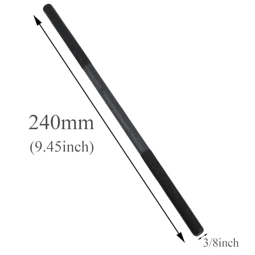 240mm Bicycle Hub Axle - 3/8 Inch Multi-Speed Rear Shaft