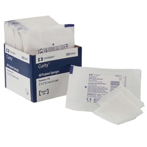 Curity Sterile Gauze Sponge 3" x 3" 4-Ply - BX/25 (Total 50)