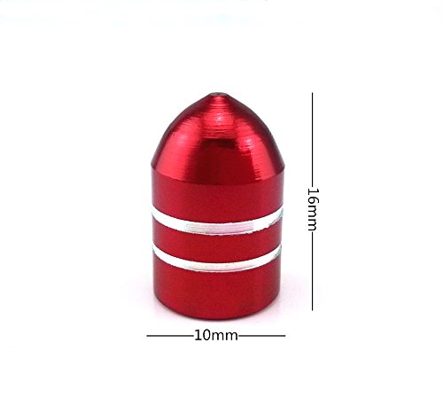 24pcs Colorful Aluminum Bicycle Tire Valve Caps - Schrader