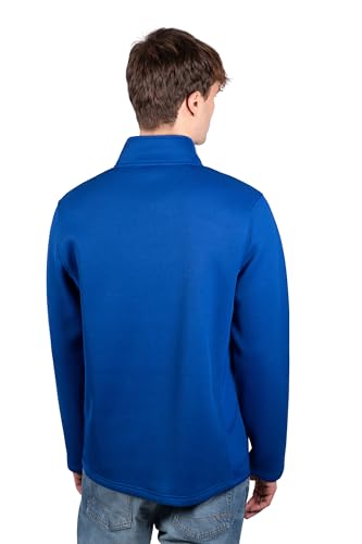 Men's NBA Official Super Soft Quarter Zip Sweatshirt with Zipper Pockets - New York Knicks XX-Large Team Color