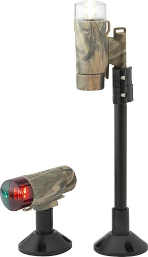 Attwood Portable Navigation LED Light Kit Realtree Max-5 Camouflage with Threaded C-Clamp - One Size