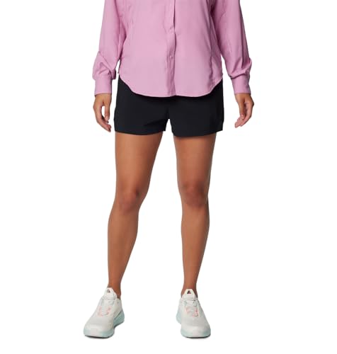 Columbia Women's PFG Tidal III Shorts - 5-Inch Inseam, Black, Regular Fit
