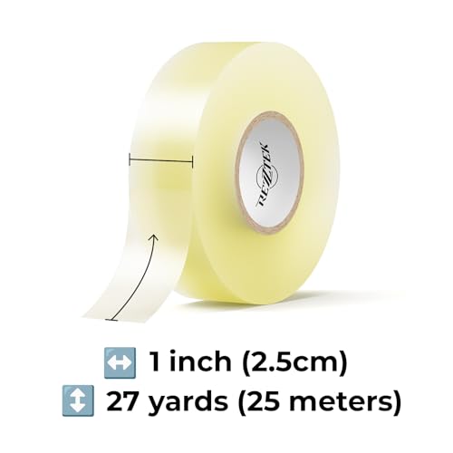 Rezztek 3-Pack Clear Hockey Sock & Shin Pad Tape 1" x 27 yd - Easy Tear, Strong Adhesive