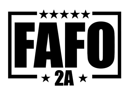 FAFO 2A Sticker Decal - Premium 5" Bumper Vinyl for Outdoor Use