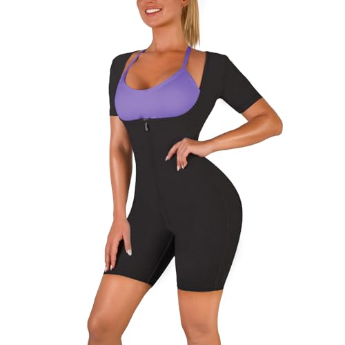 CeIUEO Sauna Sweat Suit for Women Waist Trainer Jumpsuit Belly Fat Burning