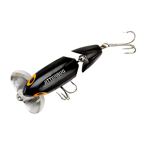Topwater Bass Fishing Lure - Arbogast Jitterbug 3.5" Black