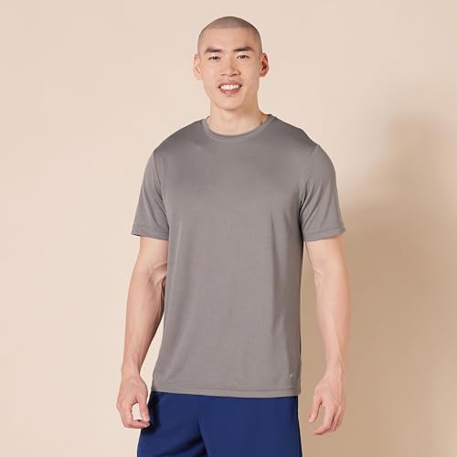 Men's Moisture-Wicking Active Gym T-Shirts - 2 Pack - X-Small / Black/Grey