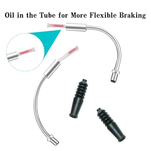 Bike V-Brake Noodle Cable Guide Set with Rubber Boots - 2 Pack