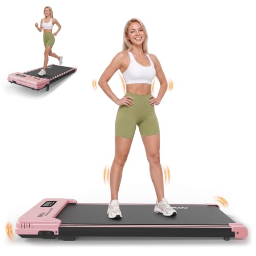 Walking Pad with Vibration Plates and Incline - Pink