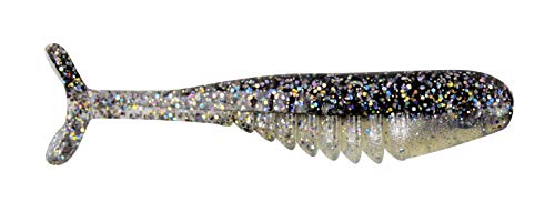 Slab Hunt'R Soft Plastic Crappie Fishing Lure - 2.25 Inch, Threadfin Shad