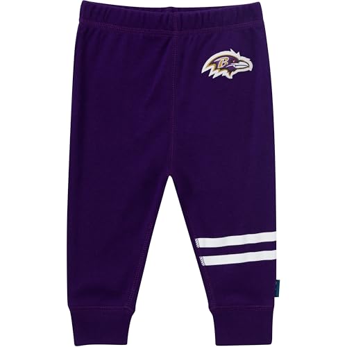 NFL Baby Girls 3-Piece Outfit Set - Ravens 3-6 Months