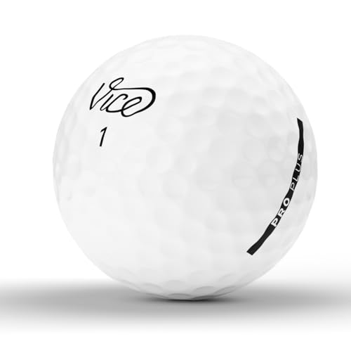 Vice Pro Plus Golf Balls - White Standard 4 Piece Urethane