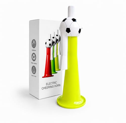 Electric Cheer Horn - Hands-Free Soccer Noise Maker - Yellow