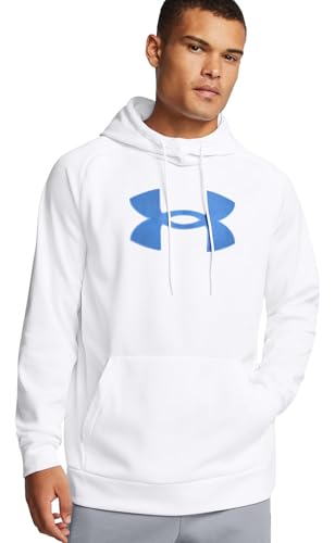 Under Armour Men's Armour Fleece Big Logo Hoodie White/Gradient Blue XX-Large
