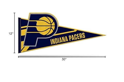 Indiana Pacers Felt NBA Basketball Pennant - Home Decor for Game Room & Man Cave
