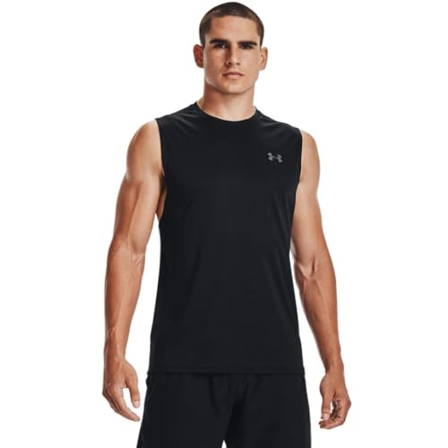 Under Armour Men's Velocity Muscle Tank Top - Large Black / Pitch Gray
