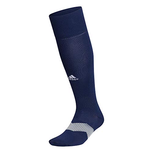 Compression Soccer Socks - Navy Blue/Clear Grey/White - Small