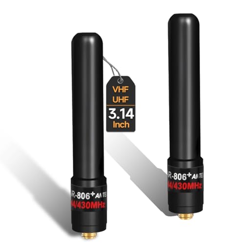 ABBREE 3.14-Inch Dual Band Ham Radio Antenna for Baofeng UV-5R BF-F8HP UV-82