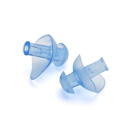 Ear Plugs for Swimming - Waterproof Reusable - Adult Ergo Blue