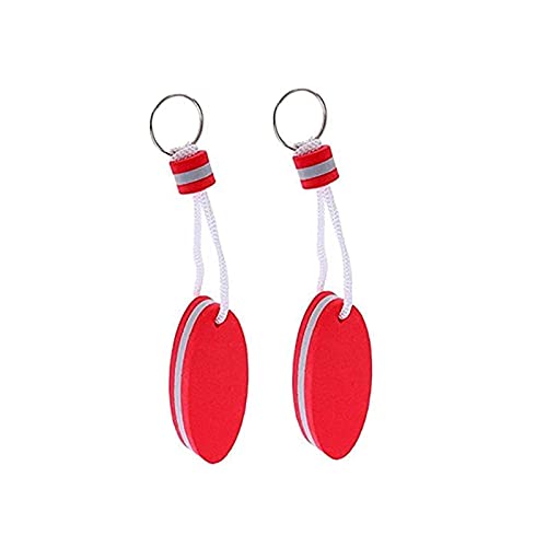 Floating Keychain - 2 Pieces Buoyant Key Rings for Outdoor Sports