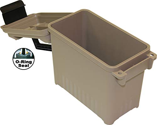 Mini Ammo Can for Bulk Ammo - Water-Resistant Seal - Dark Earth