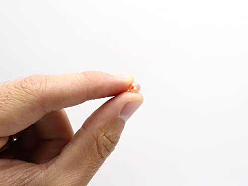 Holographic Fishing Beads for Rigs & Lures - Orange, 6mm (50 Pack)