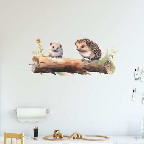 Hedgehog Wall Decal Hedgehog Wall Stickers Lovely Hedgehog Decor Pegatinas para Pared Calcoman?as para Pared De Cuarto Wall Stickers for Girls Room Children's Room Wall Decals Peel and Stick