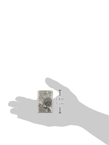 Zippo Eagles Dare Chrome Lighter - Windproof Refillable Flip-Top USA Made