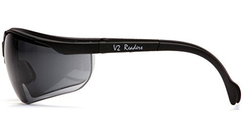Bifocal Readers Safety Glasses - 2.5 Diopters Amber Lens - Gray Reader Lens 2.0 Diopters