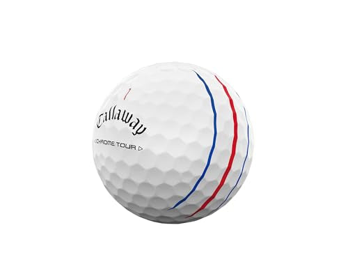 Chrome Tour Golf Balls - Triple Track (White) - One Dozen