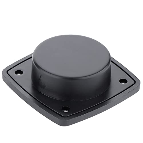 Nylon Square Flush Pull Handle - Marine Grade, Black - 2 Pack