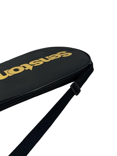 Senston Black Badminton Racket Cover with Adjustable Shoulder Strap